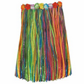 Artificial Grass Hula Skirt Assortment w/ Floral Waistband